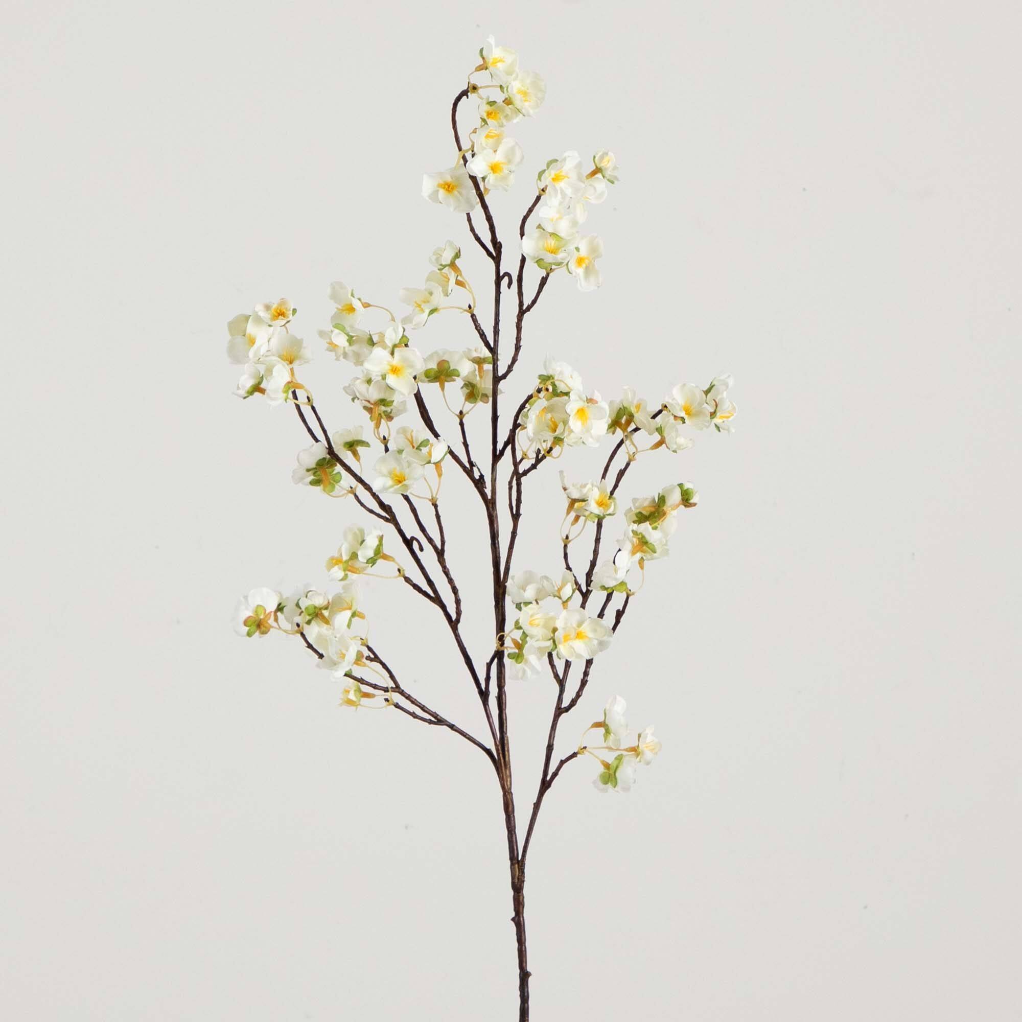 41" White Cherry Blossom Flower Stems, 3ct.